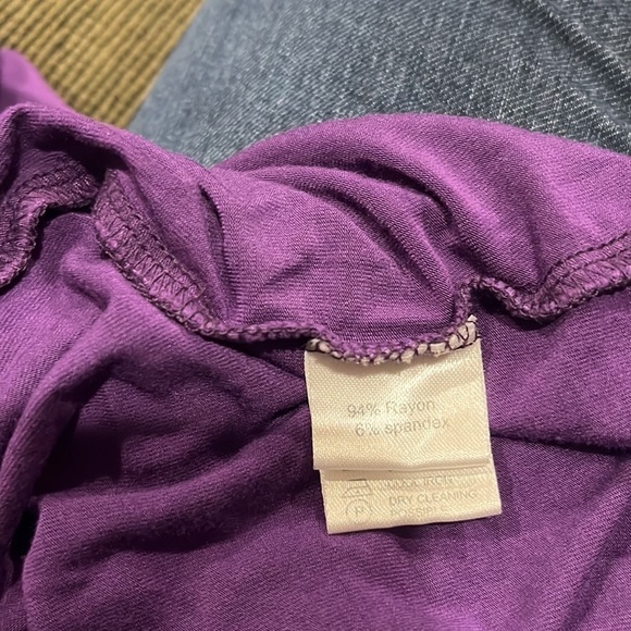 MILK Nursing wear purple dress size small . - Picture 8 of 9